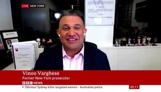 Vinoo Varghese on BBC News